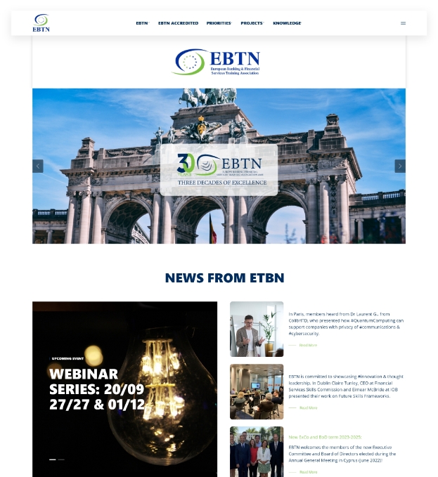 EBTN web design